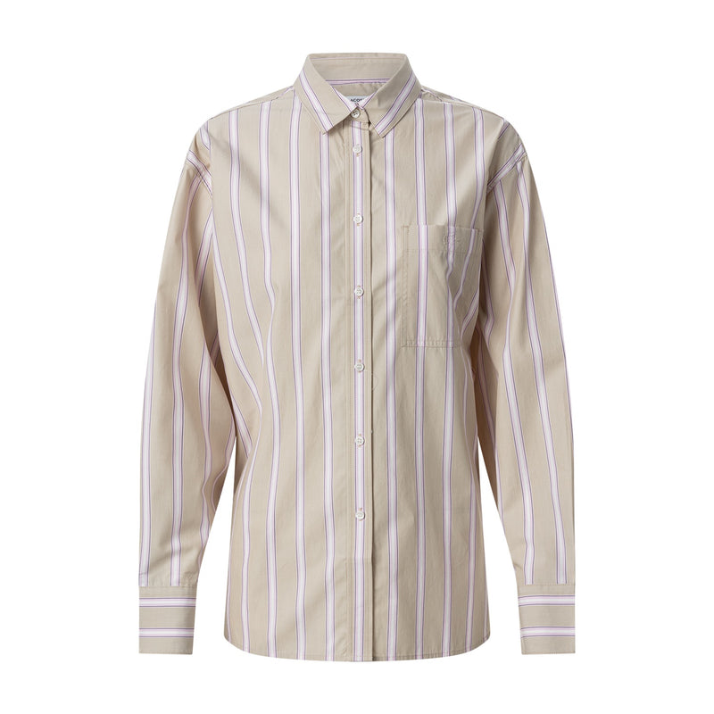 Gestreifte Hemdbluse 42 / Multicolor