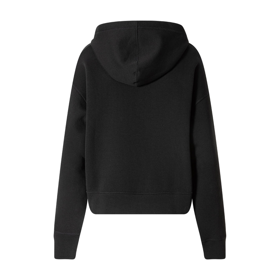 Hoodie aus Baumwoll-Mix 46 / Schwarz