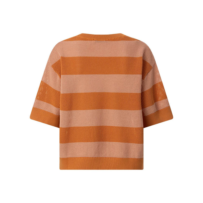 Strickshirt aus Baumwolle 42 / Orange