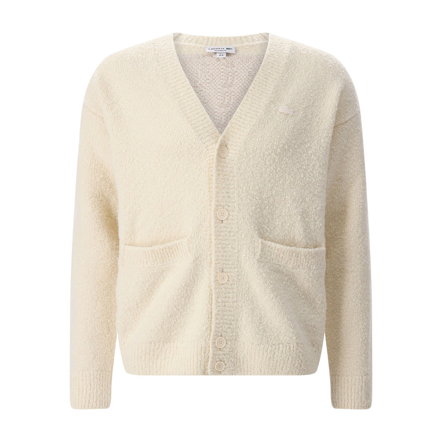 Cardigan aus Wollmix XXL / Creme