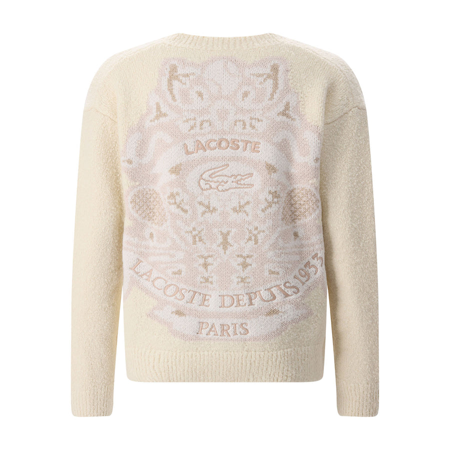 Cardigan aus Wollmix XXL / Creme