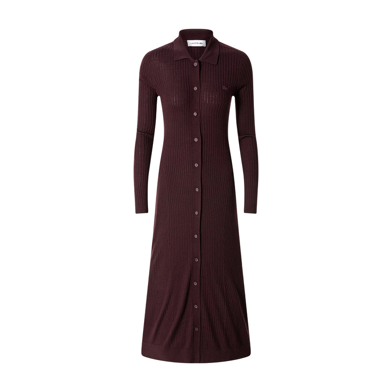 Maxikleid aus Merinowolle 44 / Rot