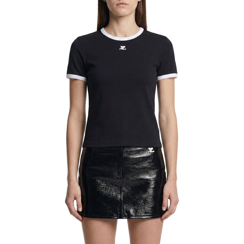 Courrèges T-Shirt mit Logo Damen