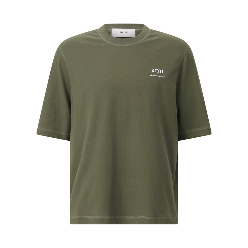 ami Paris Oversized T-Shirt mit Logo Herren