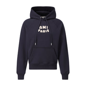 Hoodie mit Logo-Stick XXL / Navy