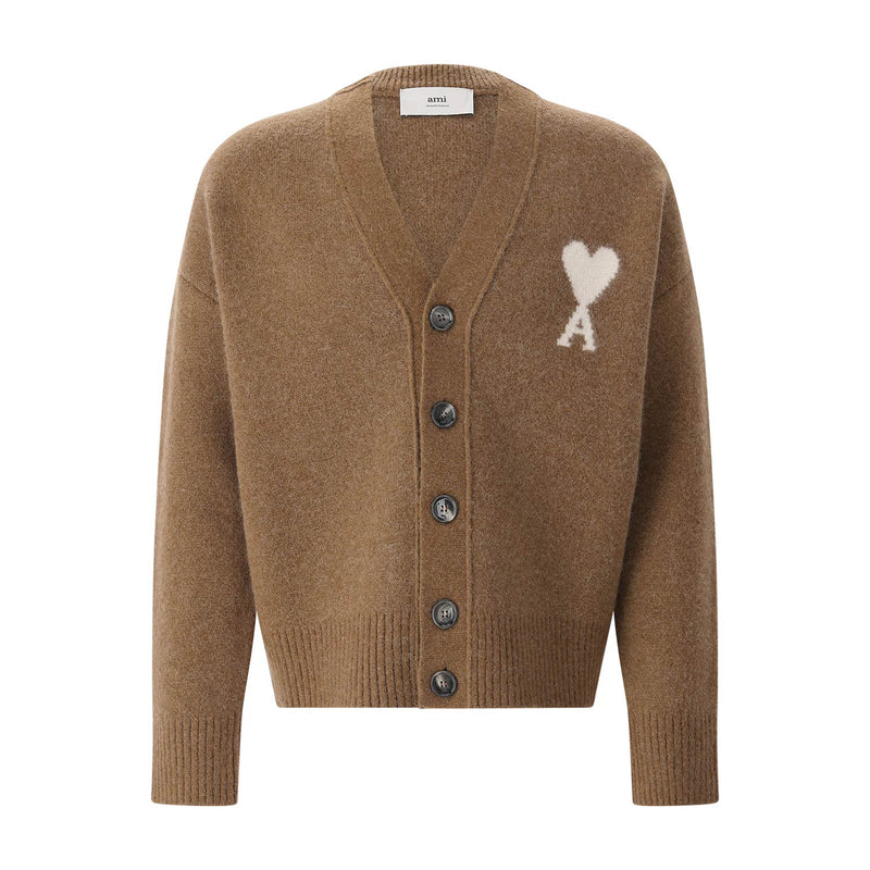 ami Paris Strickjacke mit Logo Herren