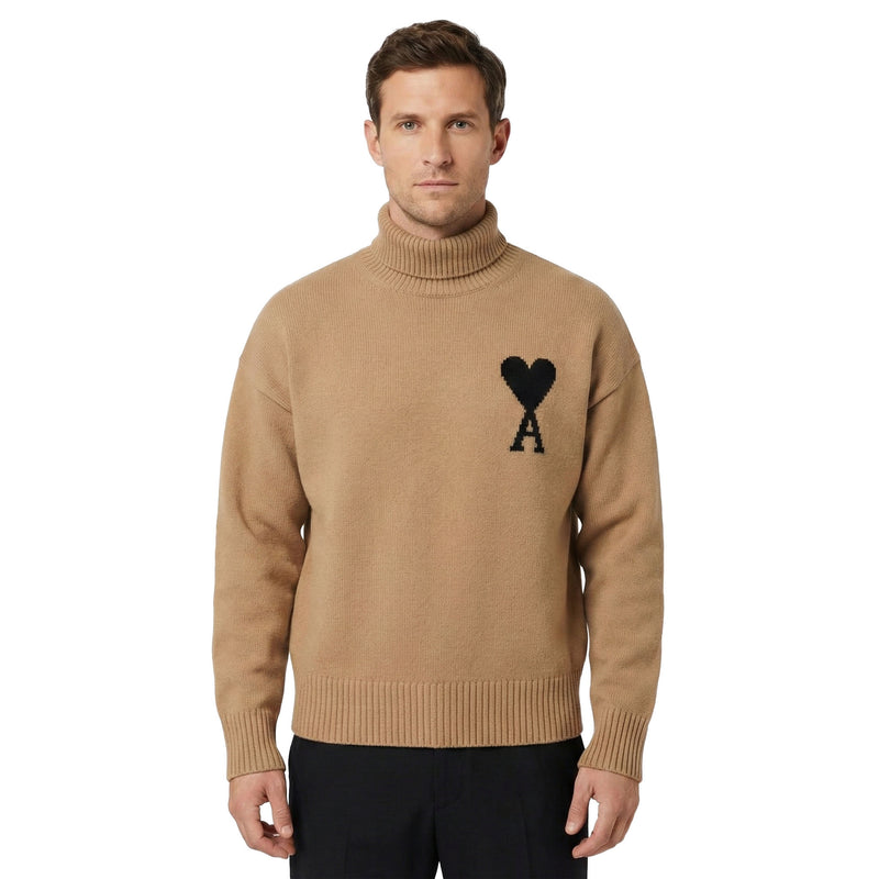 ami Paris Oversized Rollkragenpullover Herren