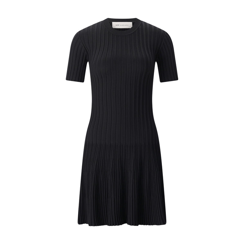 ami Paris Geripptes Midikleid Damen