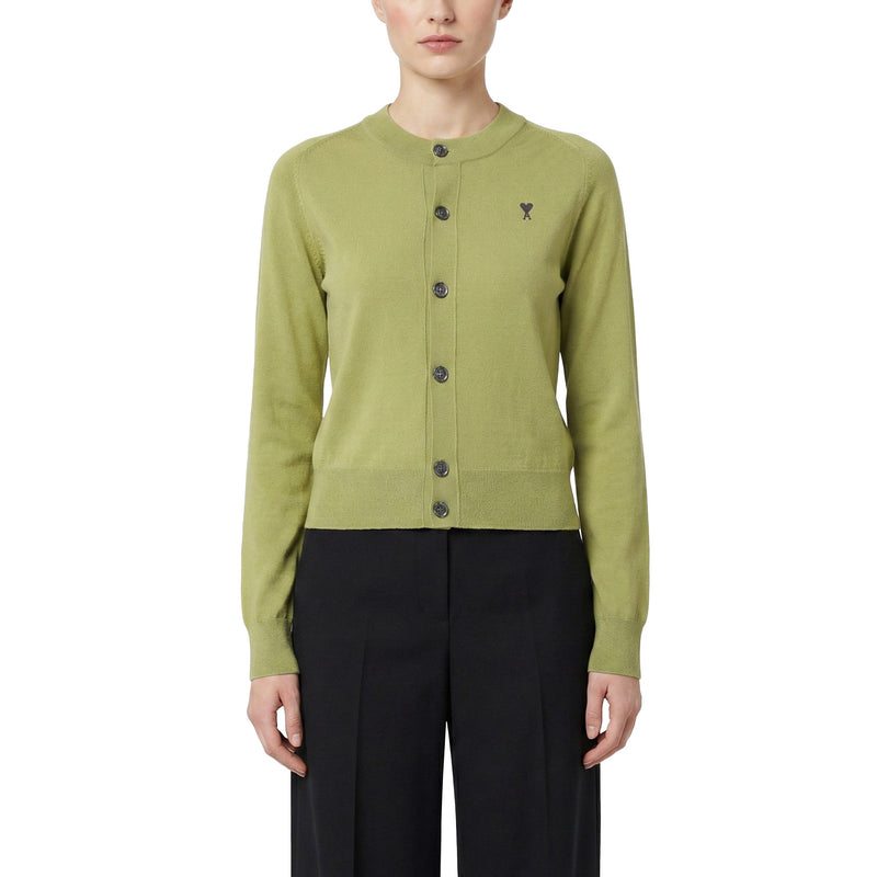 ami Paris Strickjacke mit Logo Damen