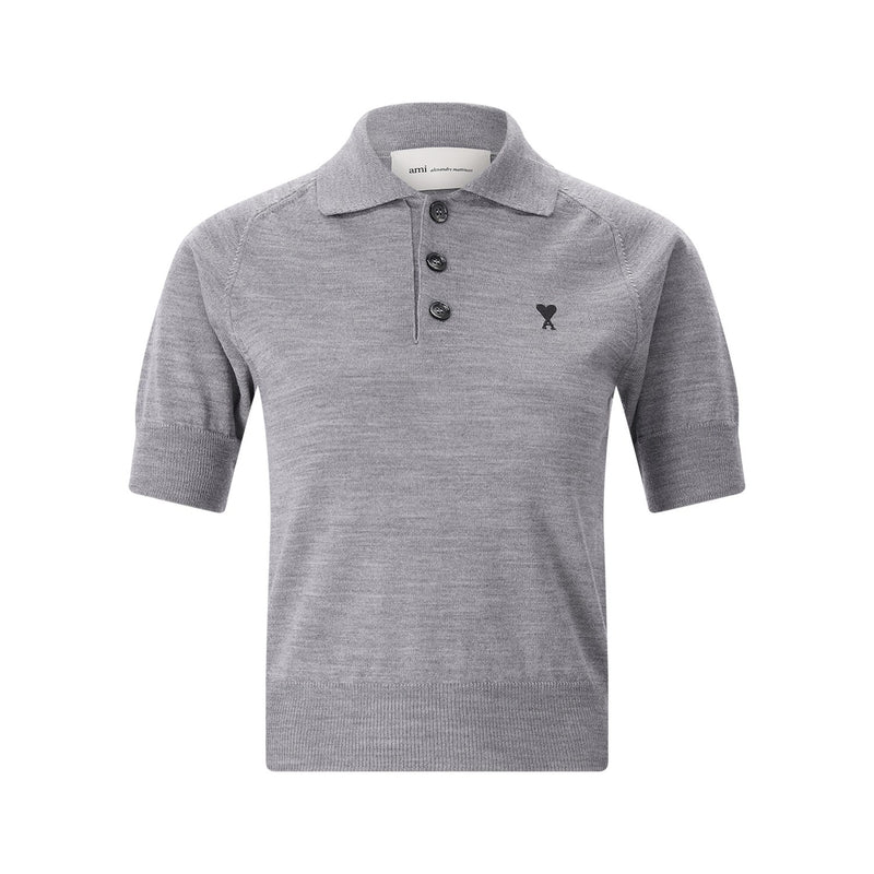 ami Paris Poloshirt aus Merinowolle Damen