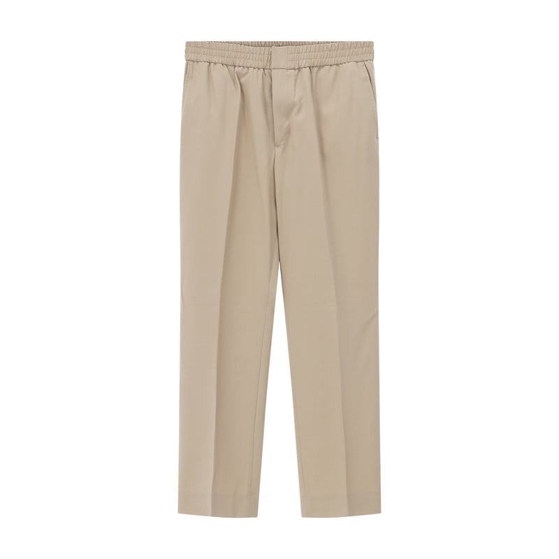 Stoffhose aus Wolle L / Beige