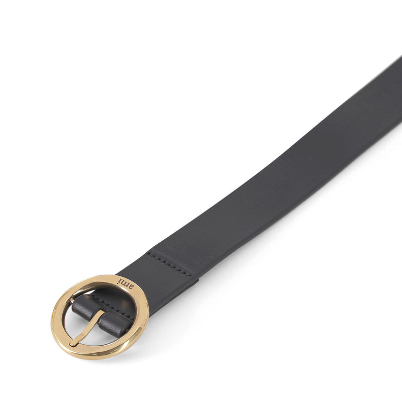 Gürtel aus Leder 95 / Schwarz