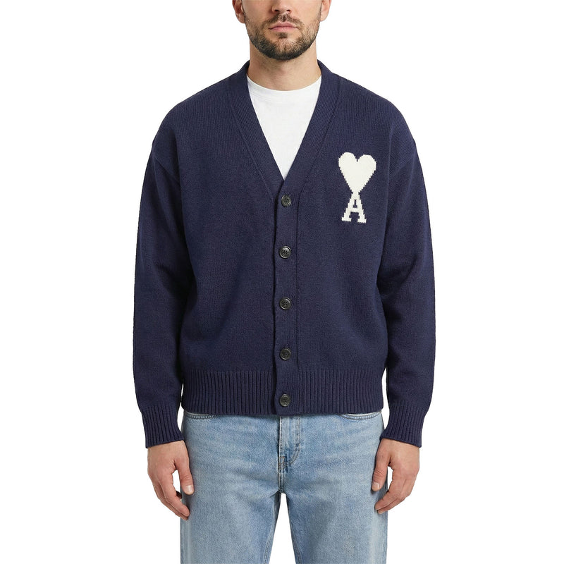 ami Paris Cardigan mit Logo Herren