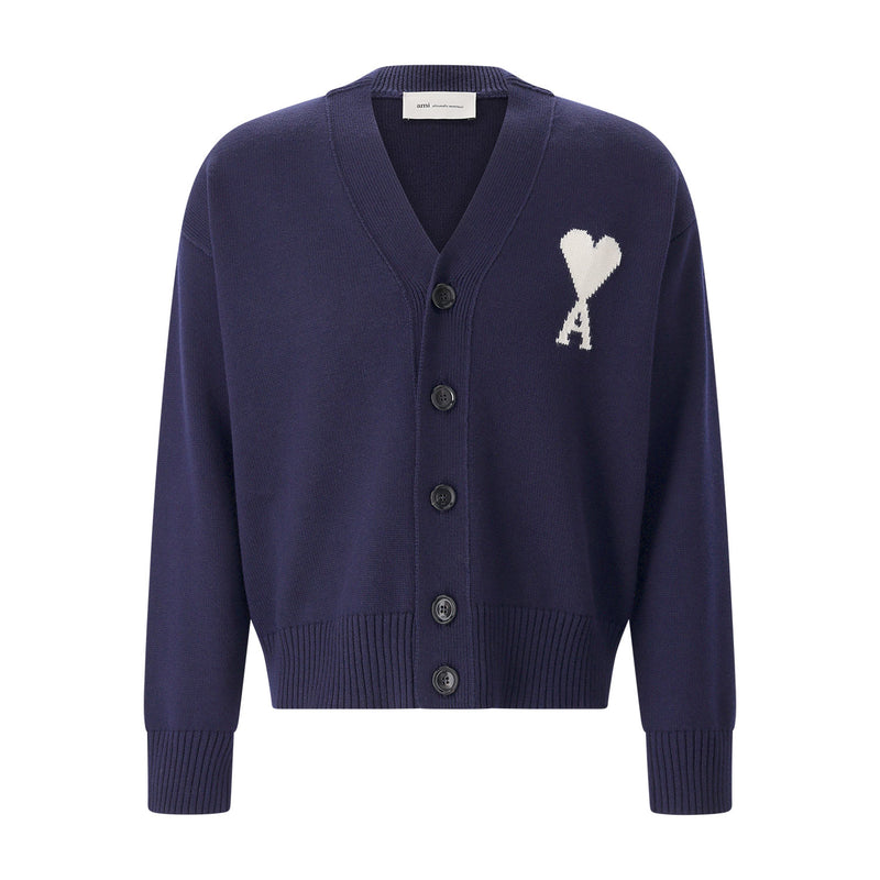 ami Paris Cardigan mit Logo Herren