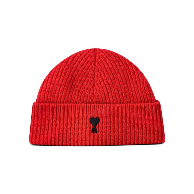Beanie aus Wolle One Size / Rot