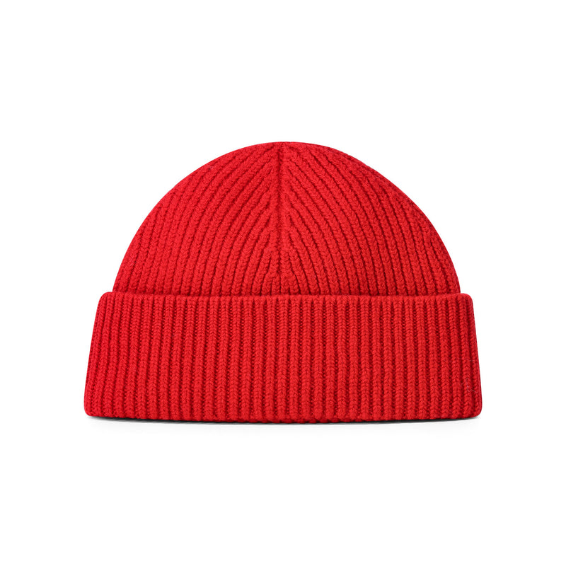 Beanie aus Wolle One Size / Rot