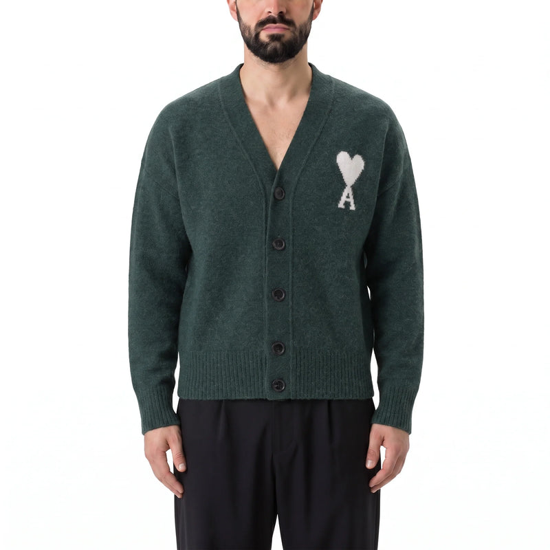 ami Paris Strickjacke aus Alpaka-Mix Herren