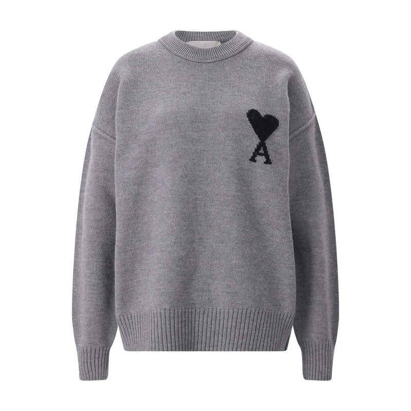Pullover aus Wolle L / Grau
