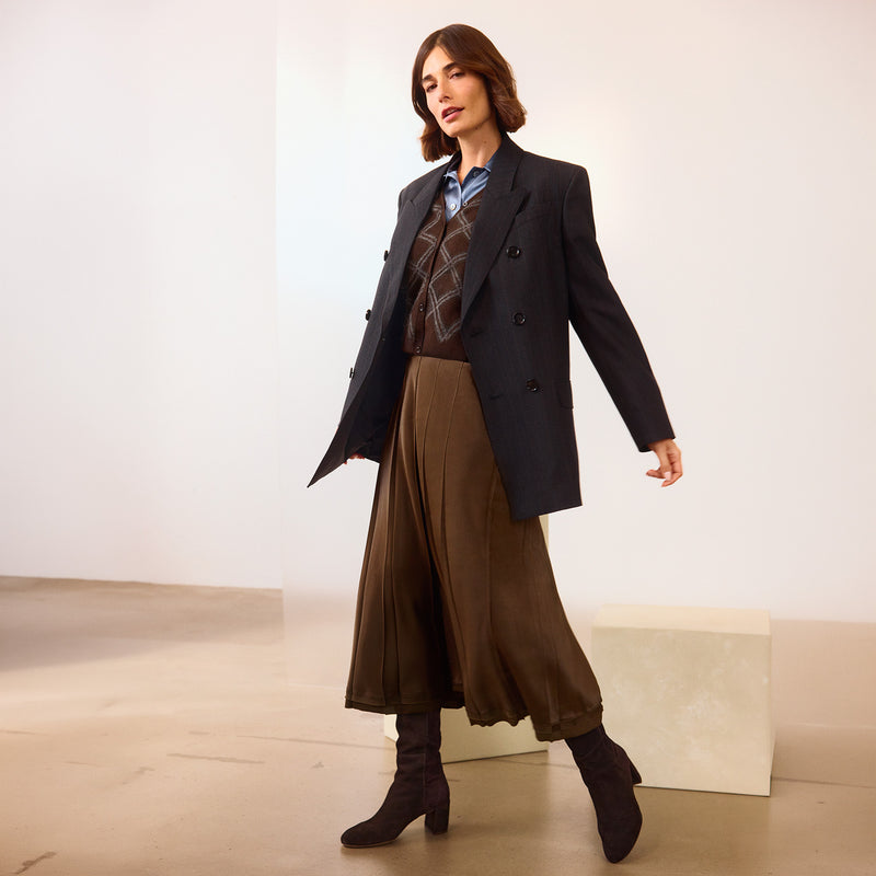 Zweireihiger Blazer aus Wolle