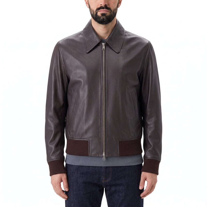 ami Paris Jacke aus Leder Herren