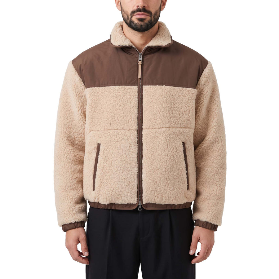 Jacke mit Teddyfell XL / Braun