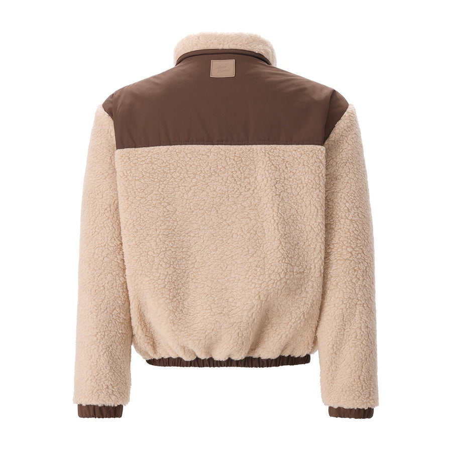 Jacke mit Teddyfell XL / Braun