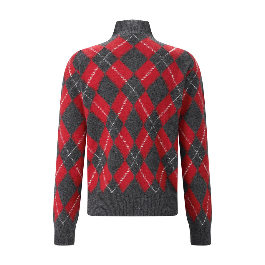 Troyer mit Argyle-Muster L / Grau