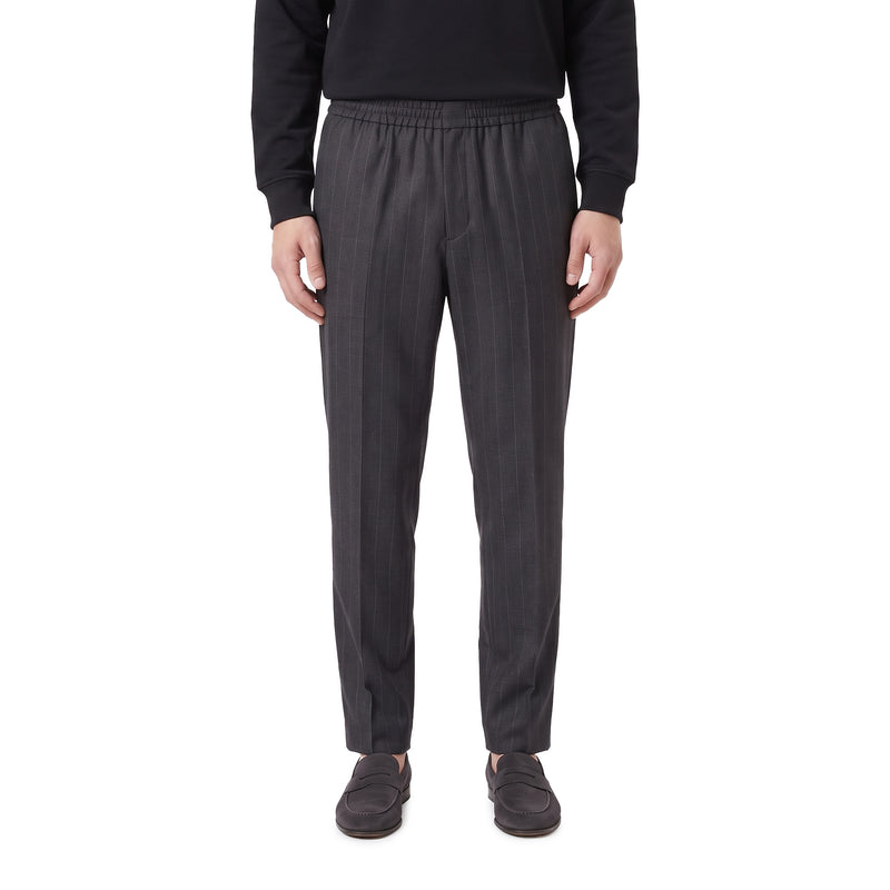 ami Paris Gestreifte Hose aus Woll-Mix Herren