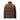 Steppjacke mit Daunen & Leder XL / Braun