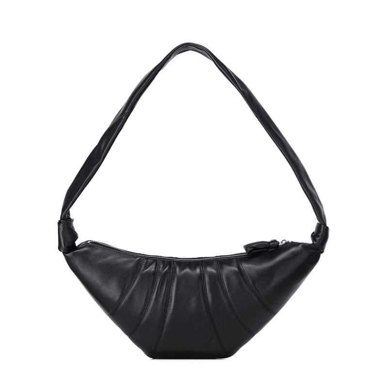 Croissant-Tasche aus Leder