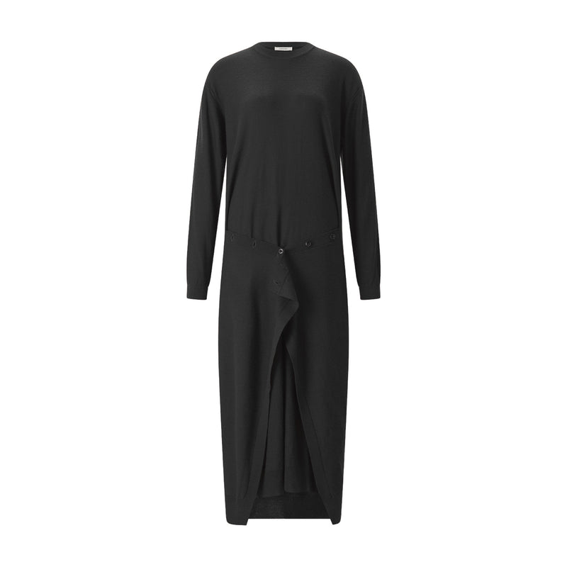 Midikleid aus Merinowolle-Mix