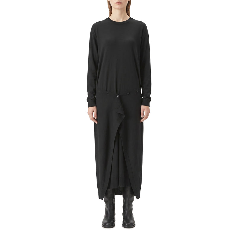 Midikleid aus Merinowolle-Mix