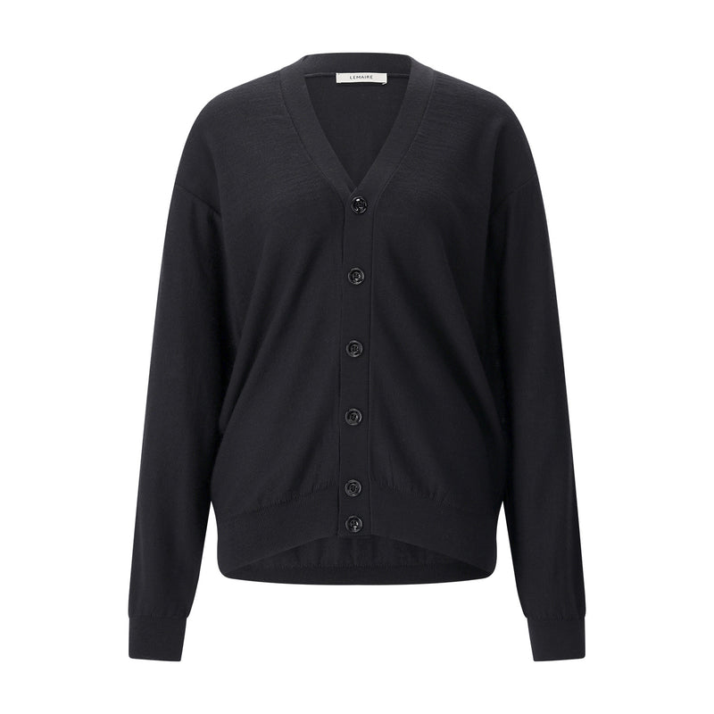 Strickjacke aus Woll-Mix L / Schwarz