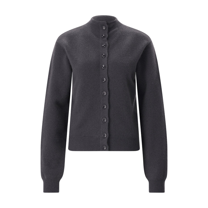 Strickjacke aus Kaschmir L / Anthrazit