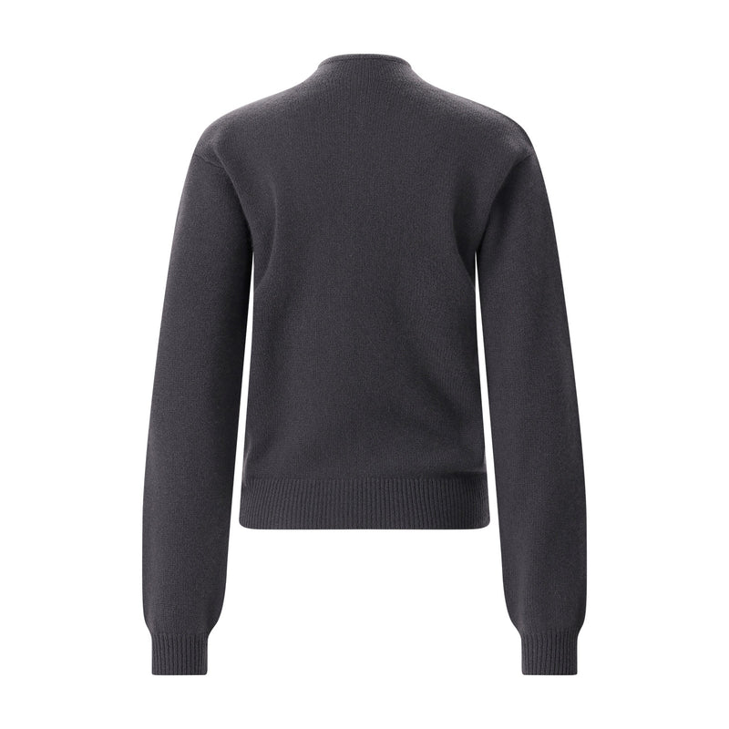 Strickjacke aus Kaschmir L / Anthrazit