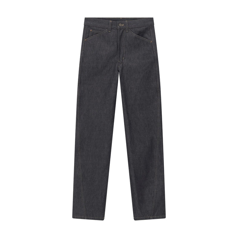 Straight-Fit Jeans aus Baumwolle 34 / Grau