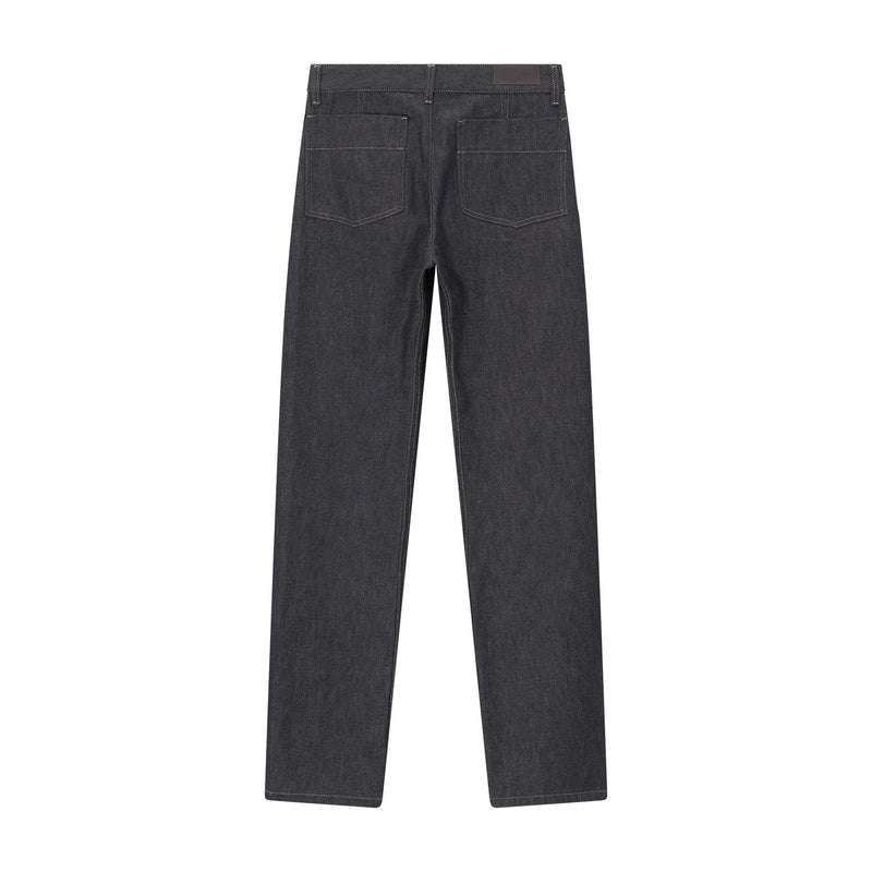 Straight-Fit Jeans aus Baumwolle 34 / Grau
