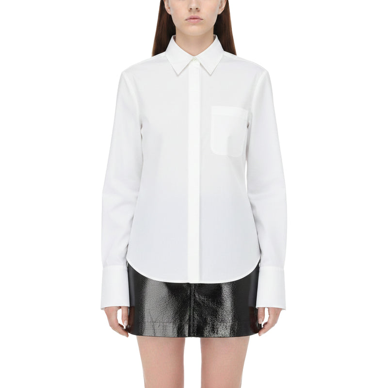 Courrèges Hemdbluse mit Logo-Stickerei Damen