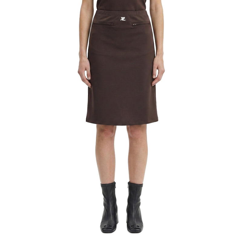 Courrèges Midirock mit Logo Damen