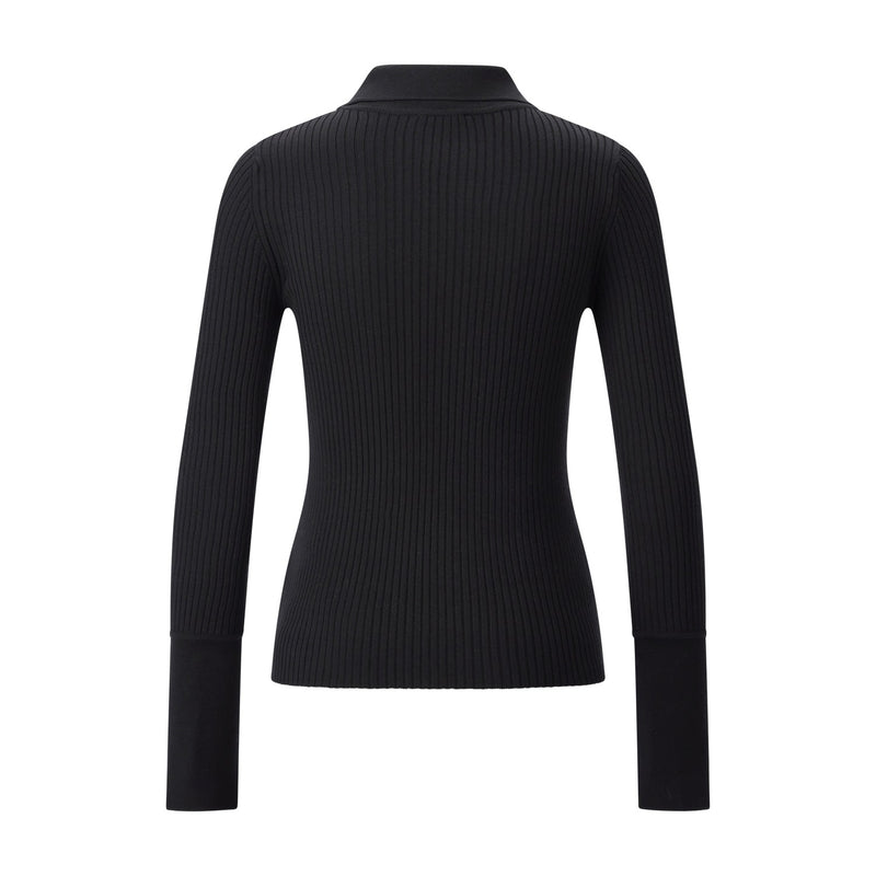 Courrèges Geripptes Shirt mit Logo Damen