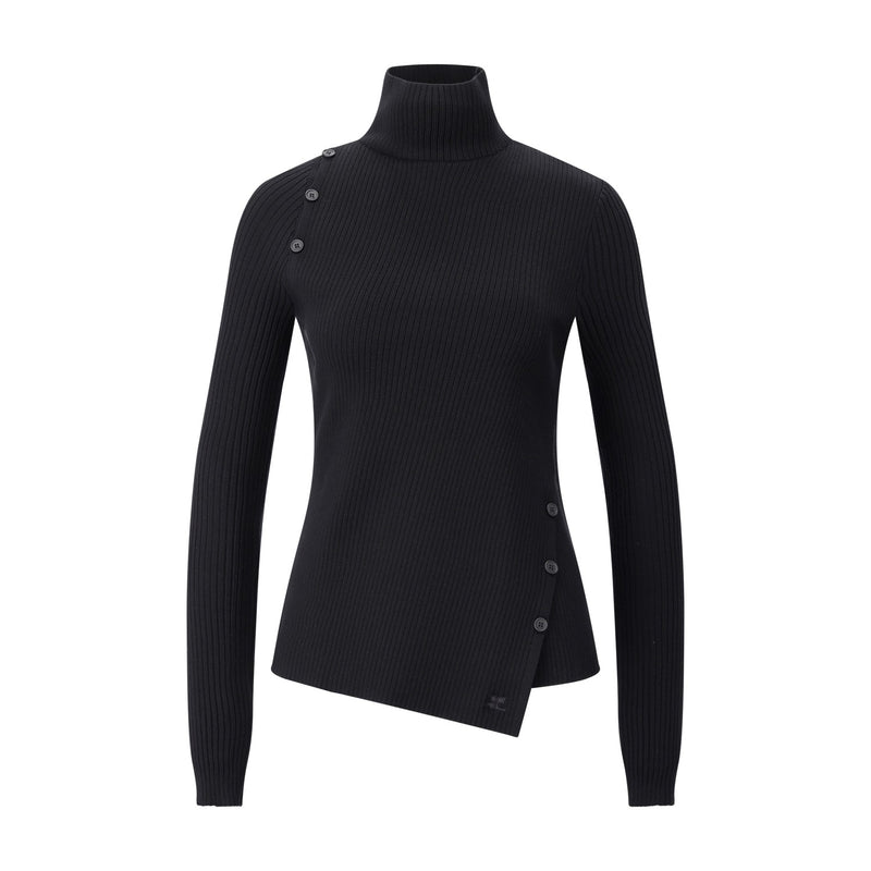 Courrèges Pullover mit Stehkragen Damen
