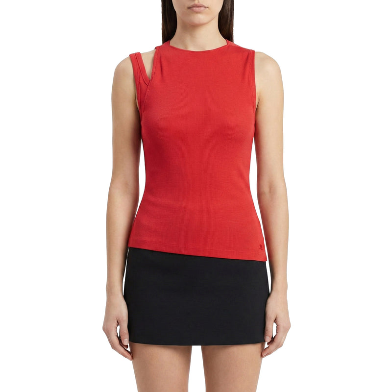 Courrèges Top mit Cut-Outs Damen