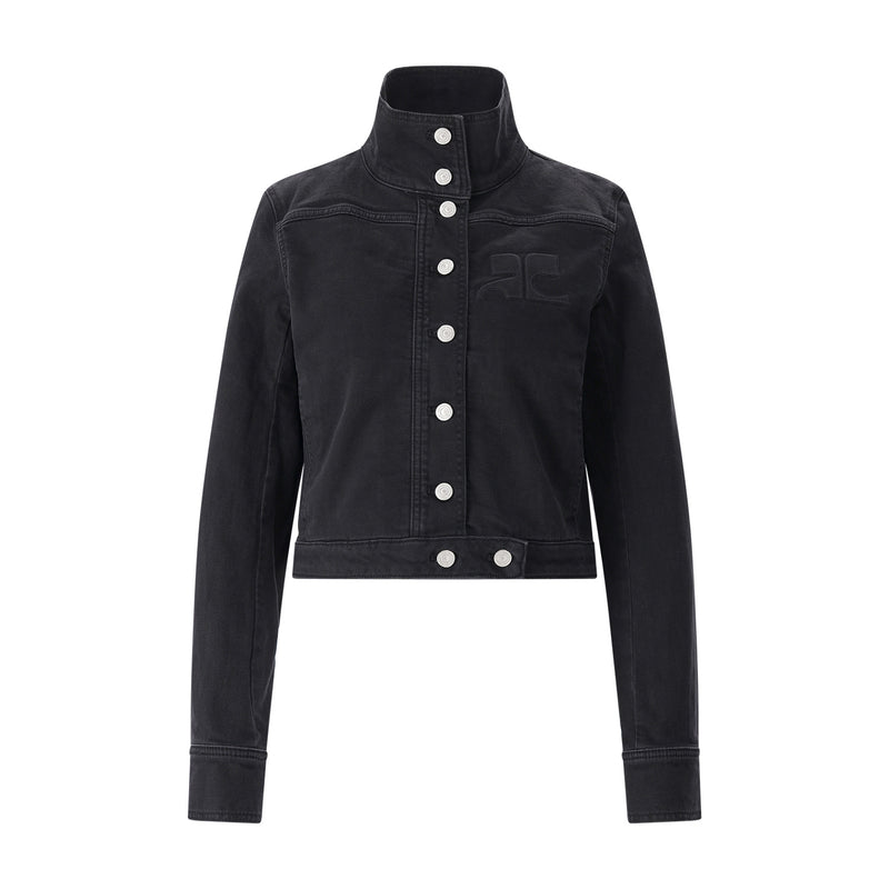 Courrèges Jeansjacke mit Logo Damen