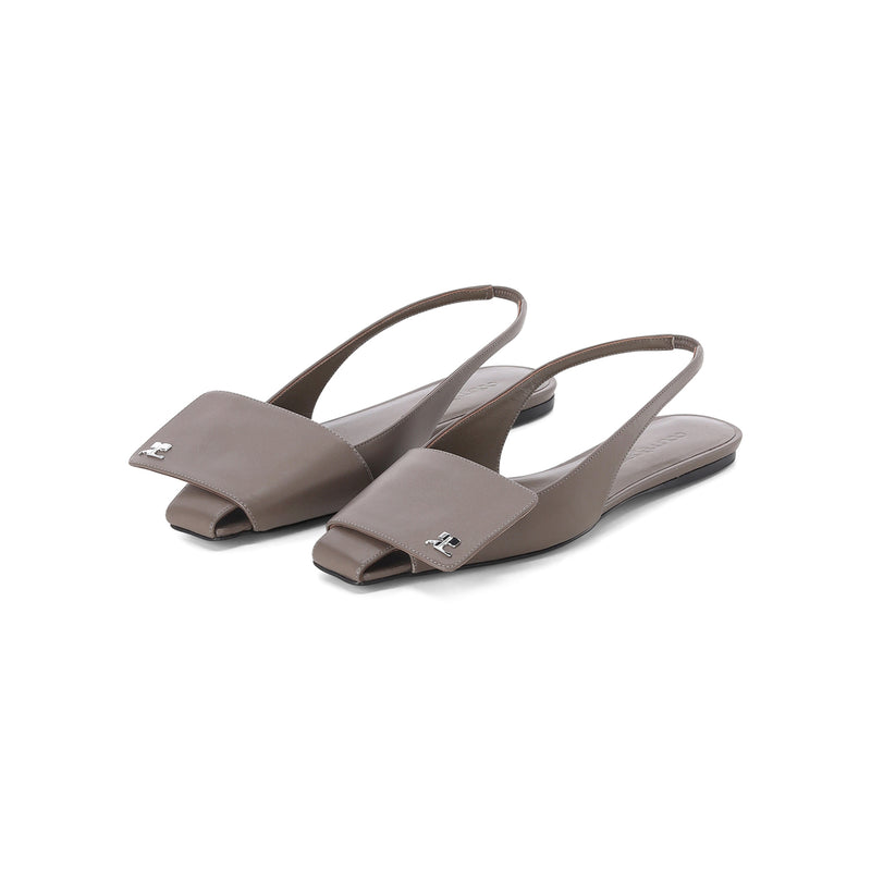 Courrèges Sling Backs aus Leder Damen