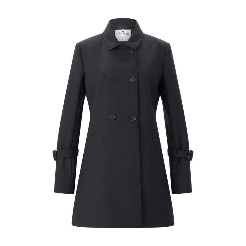 Courrèges Mantel aus Woll-Mix Damen