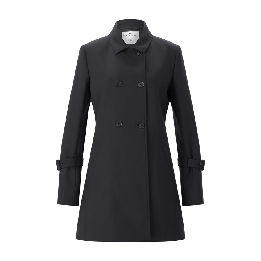 Courrèges Mantel aus Woll-Mix Damen