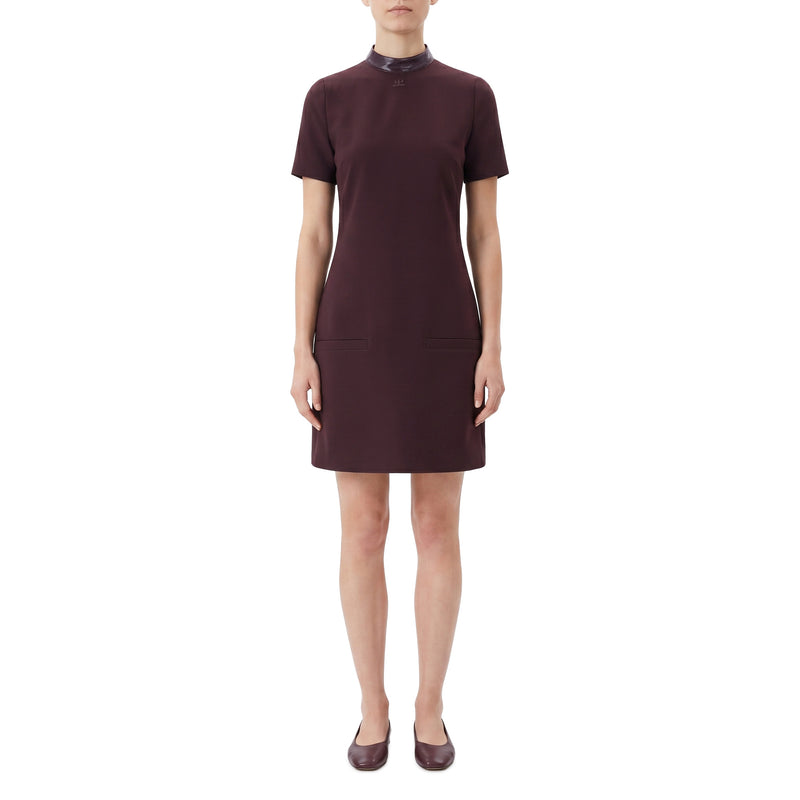 Courrèges Midikleid mit Vinylkragen Damen