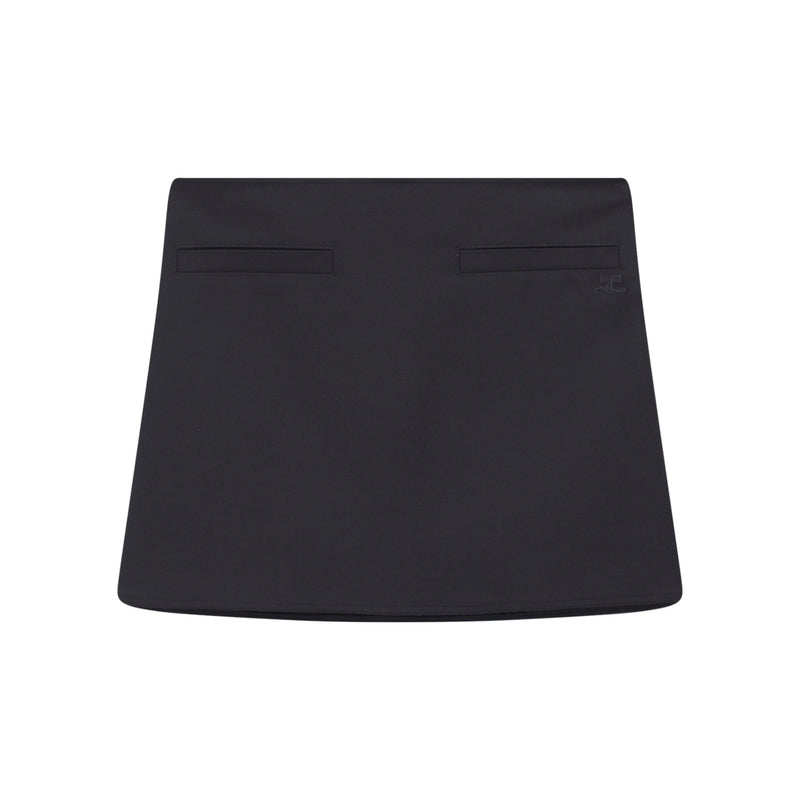 Courrèges Minirock aus Woll-Mix Damen