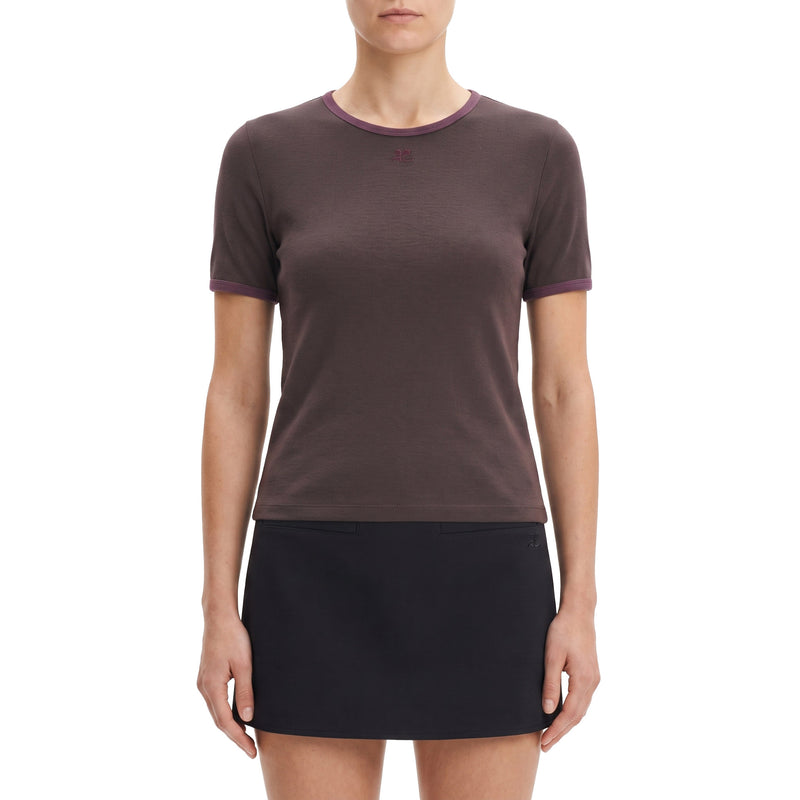 Courrèges T-Shirt mit Logo Damen