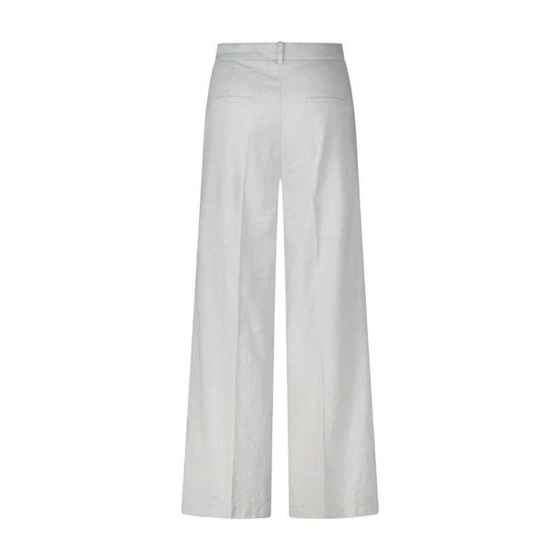 Cambio Weite Stoffhose mit Leinen Damen